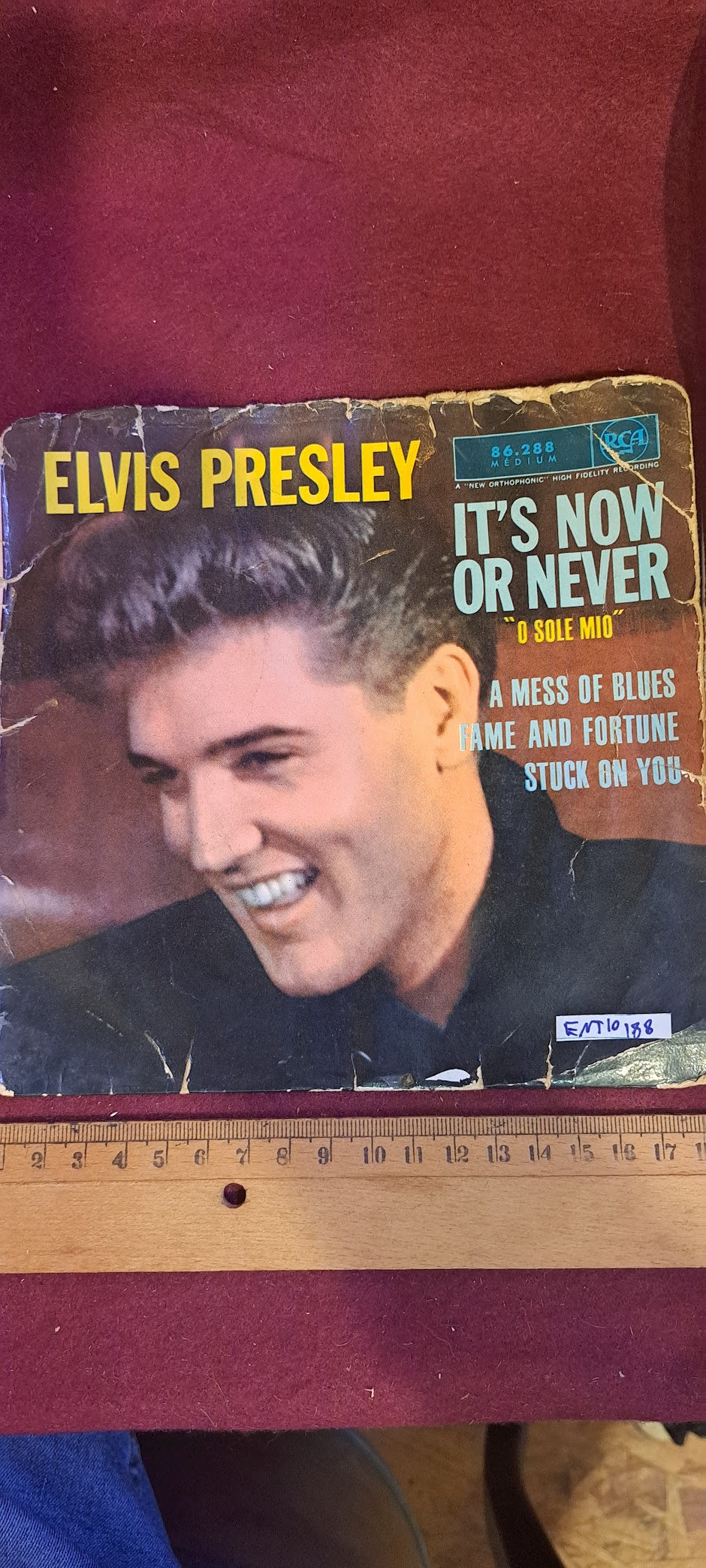 Elvis Presley it's now or never small record [ENT10188]