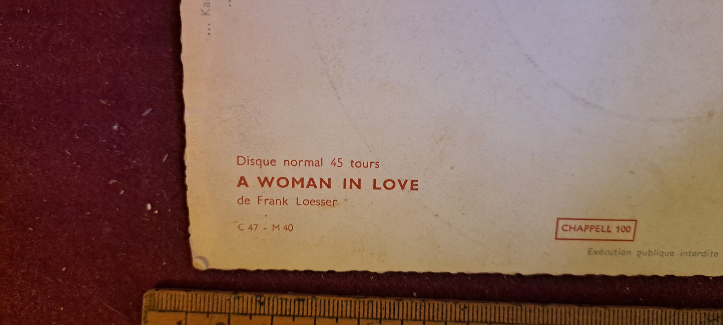 Postcard record  - a woman in love [ENT10246]