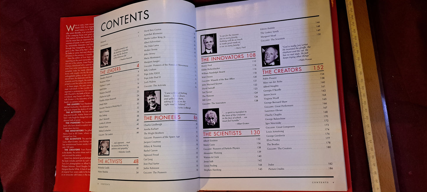 TIME Great people 20th century book [BOK10206]