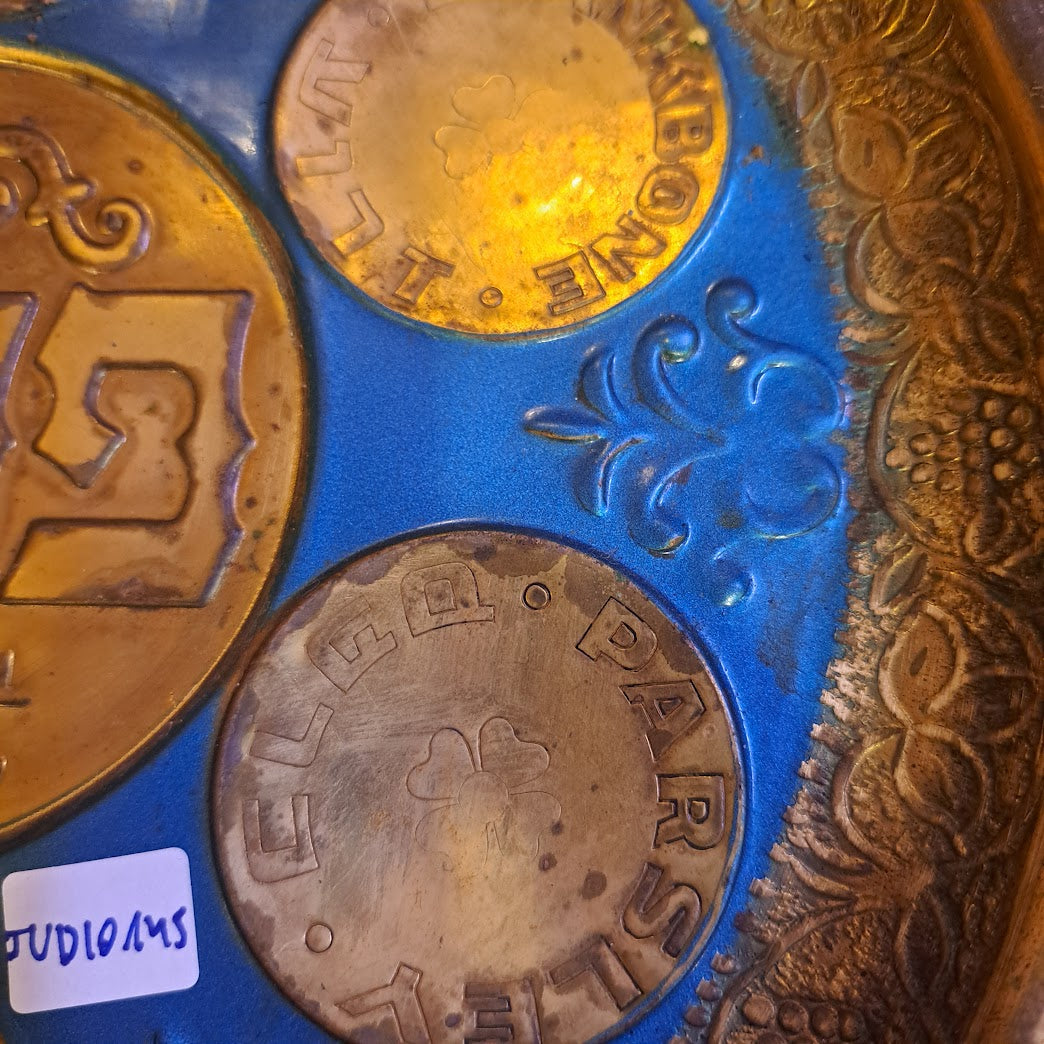Vintage Passover copper plat [JUD10145]