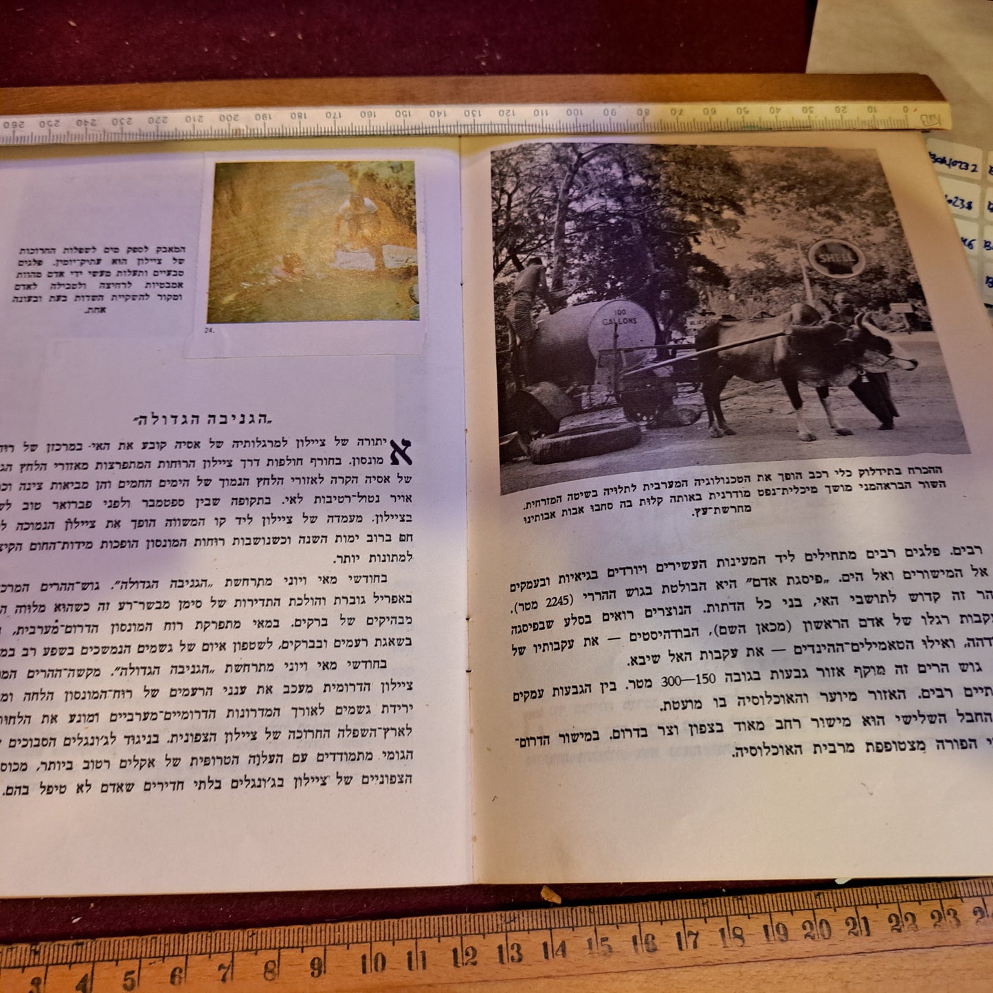 Accross the world Hebrew booklet, Ceylon1964 [BOK10229]
