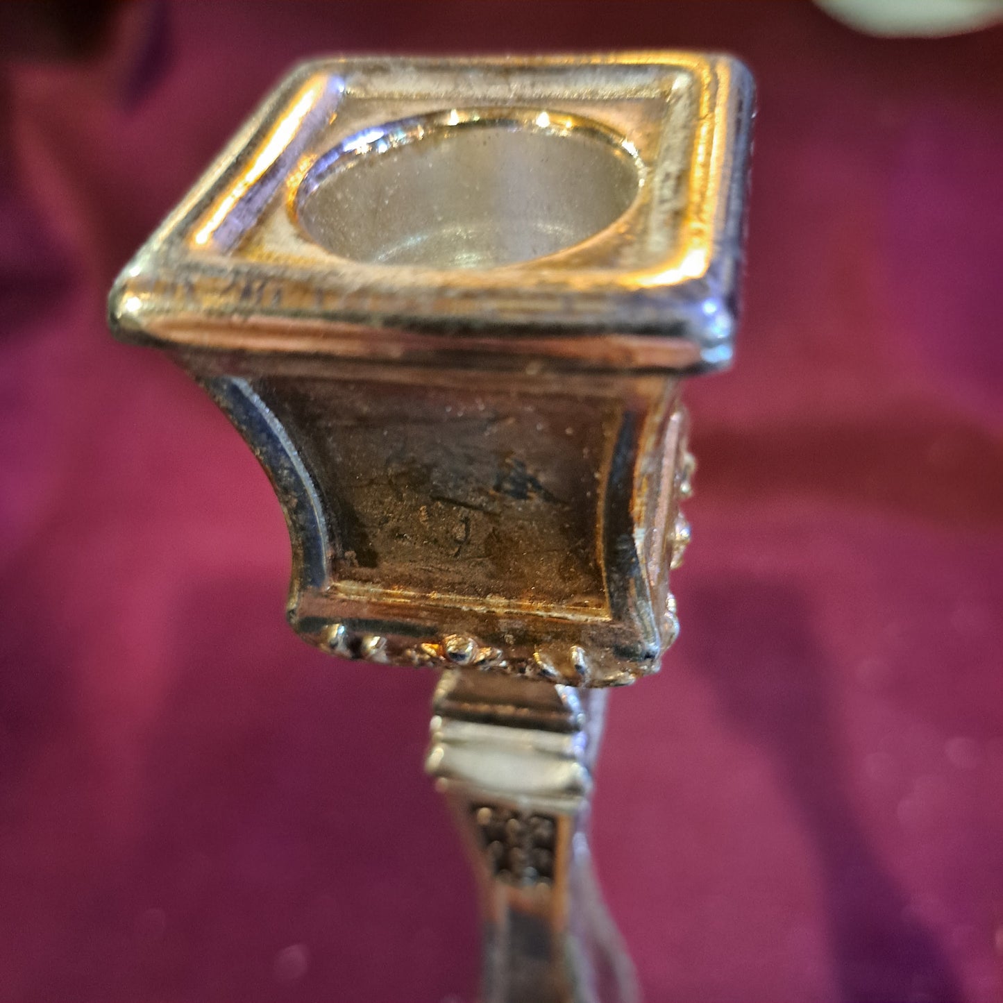 Jewish shabbat vintage candlesticks [JUD10148]