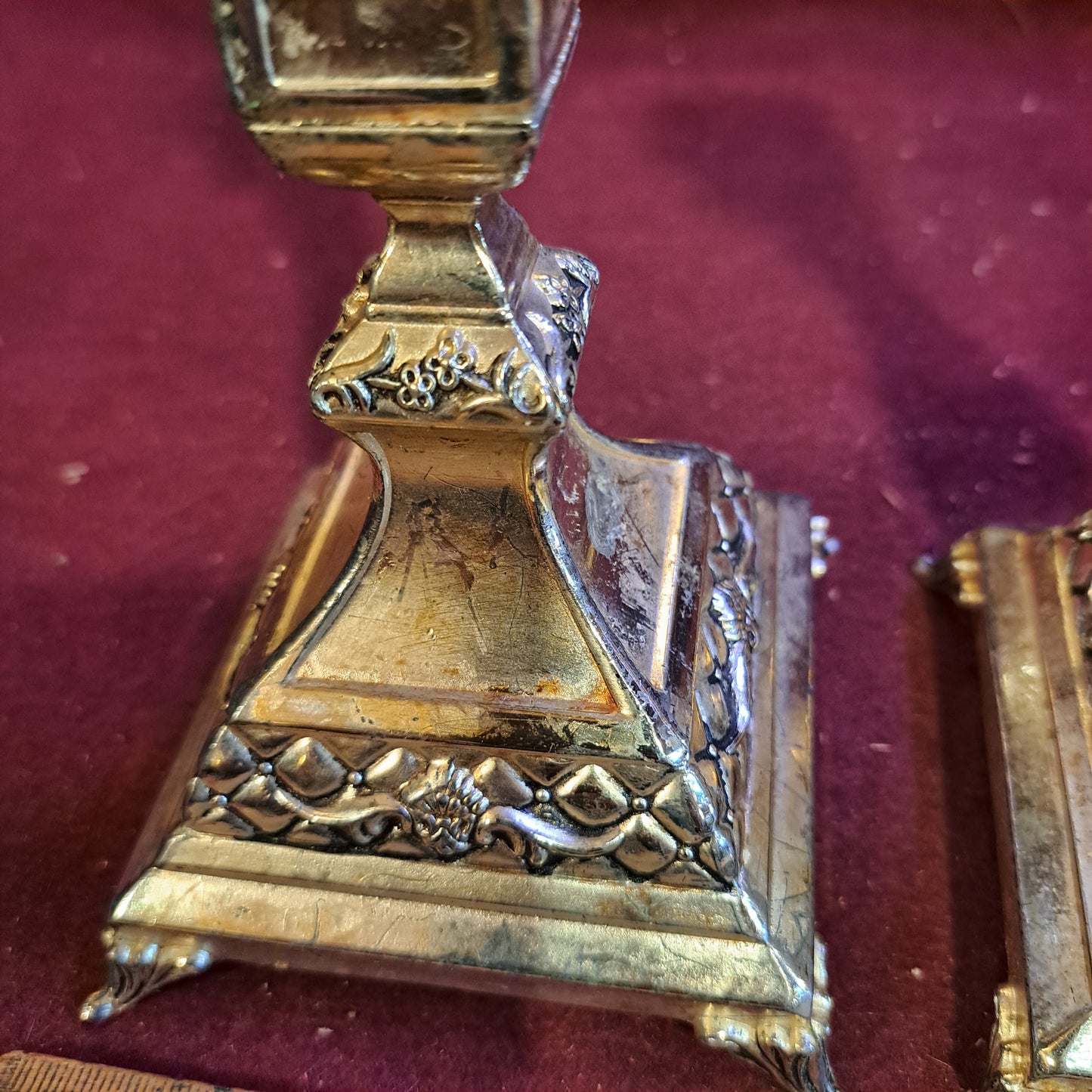 Jewish shabbat vintage candlesticks [JUD10148]