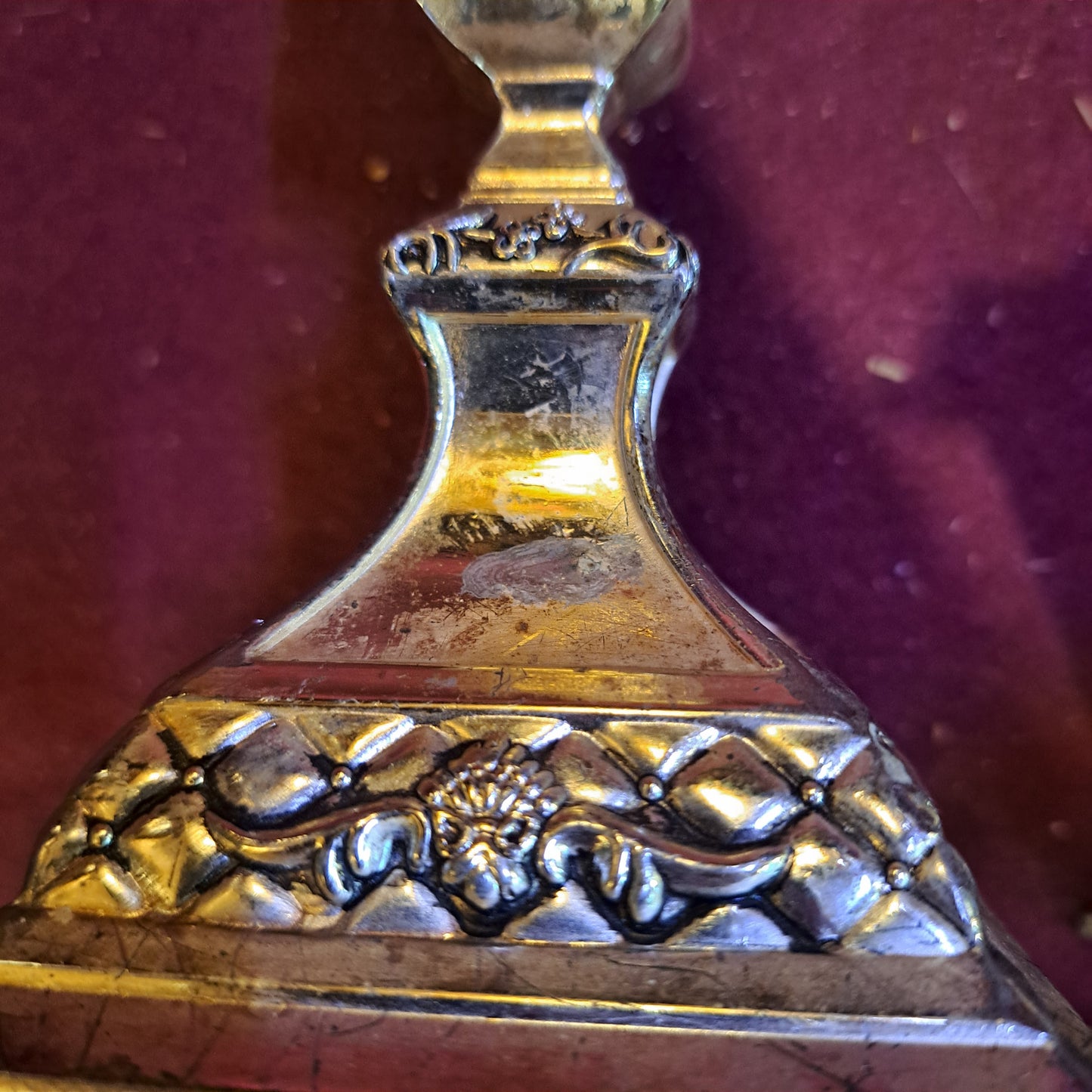 Jewish shabbat vintage candlesticks [JUD10148]