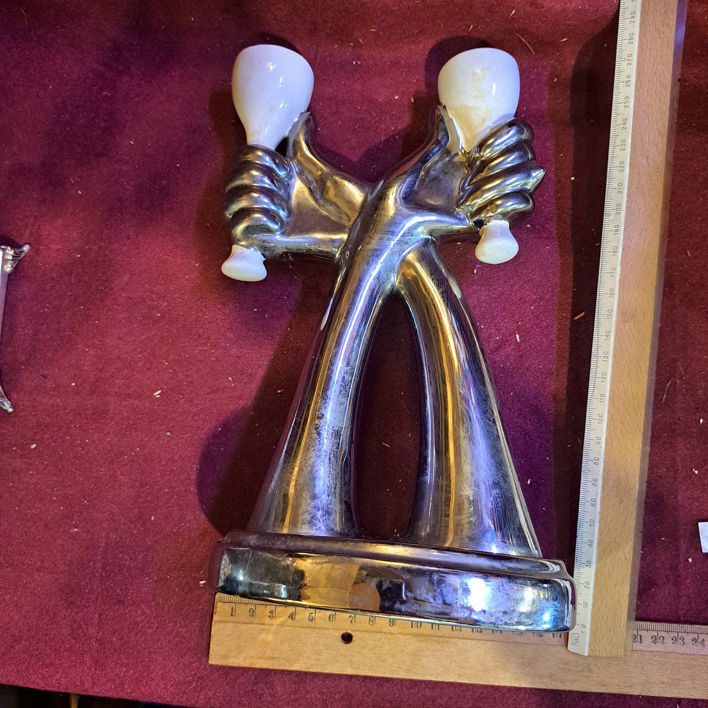 Jewish shabbat vintage candlesticks [JUD10149]