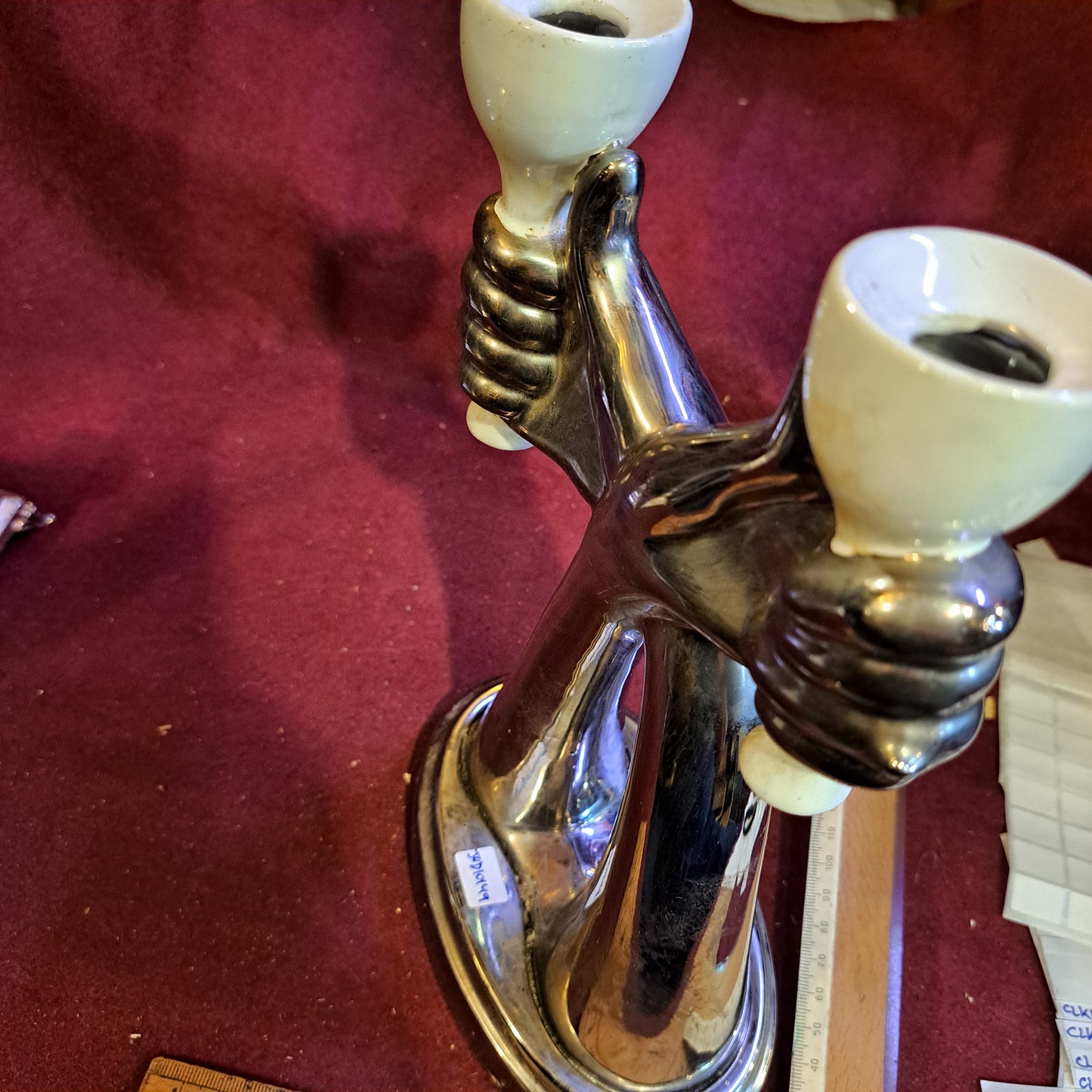 Jewish shabbat vintage candlesticks [JUD10149]