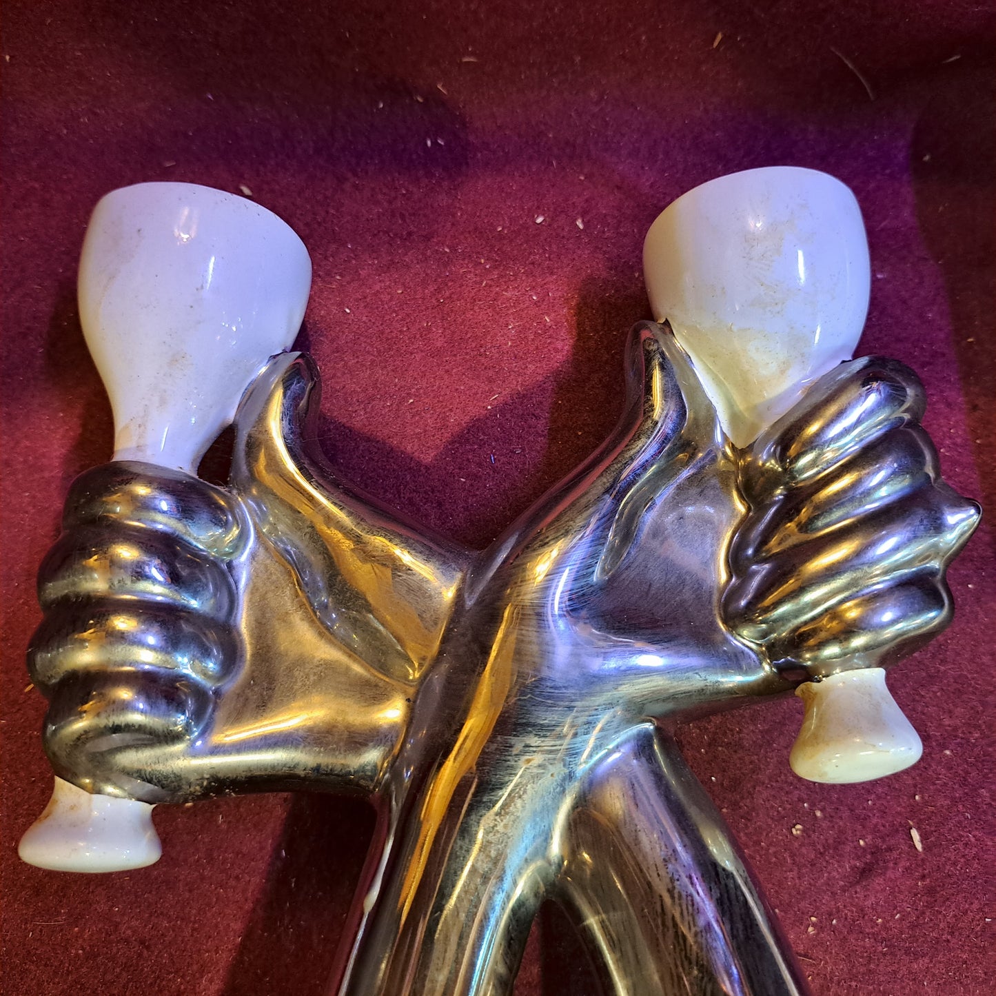 Jewish shabbat vintage candlesticks [JUD10149]