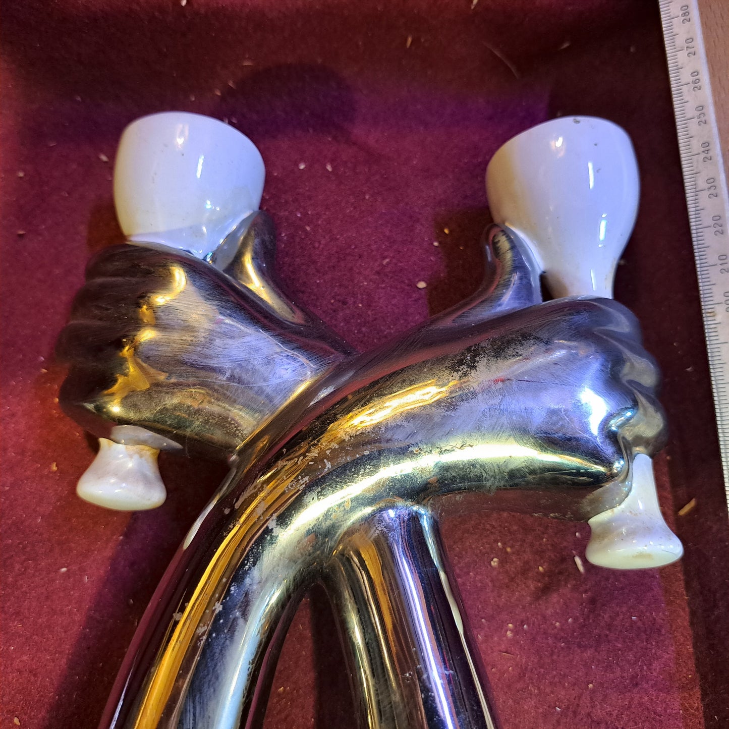 Jewish shabbat vintage candlesticks [JUD10149]