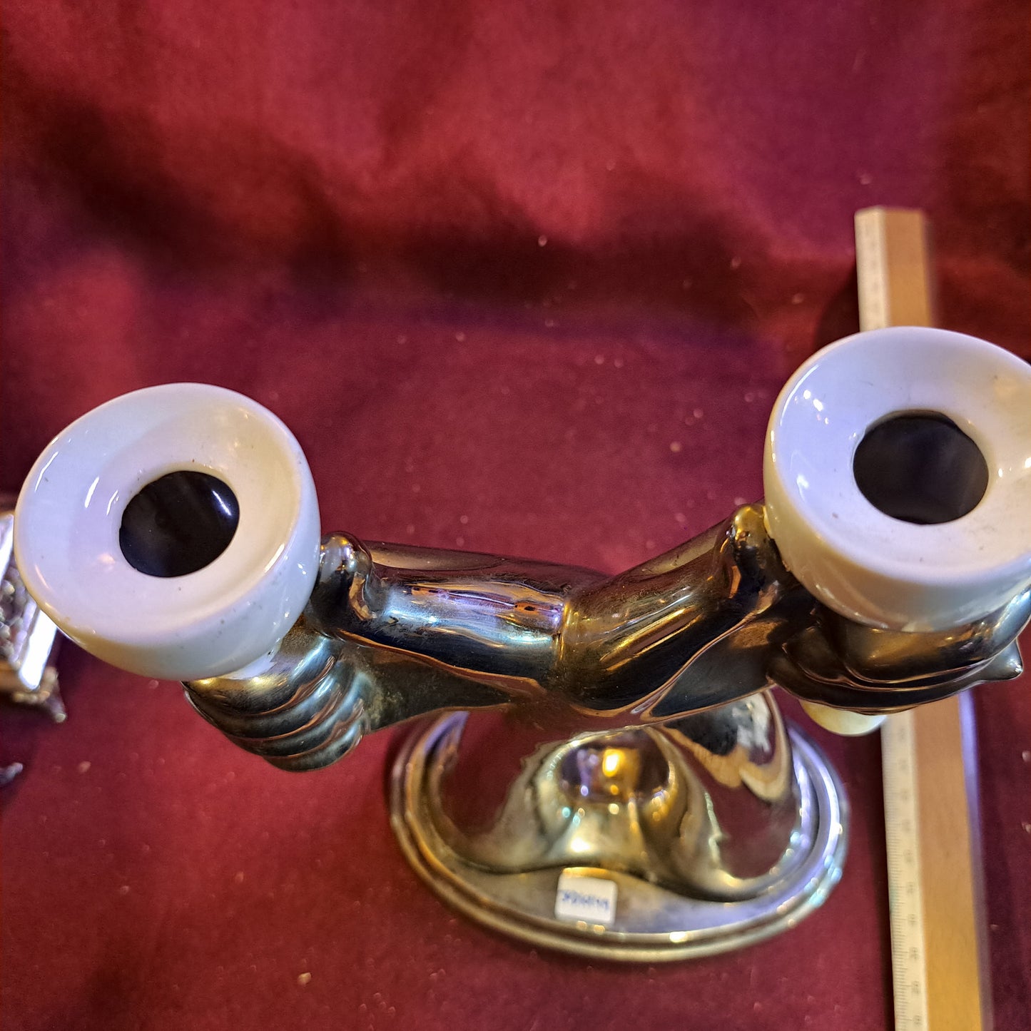 Jewish shabbat vintage candlesticks [JUD10149]