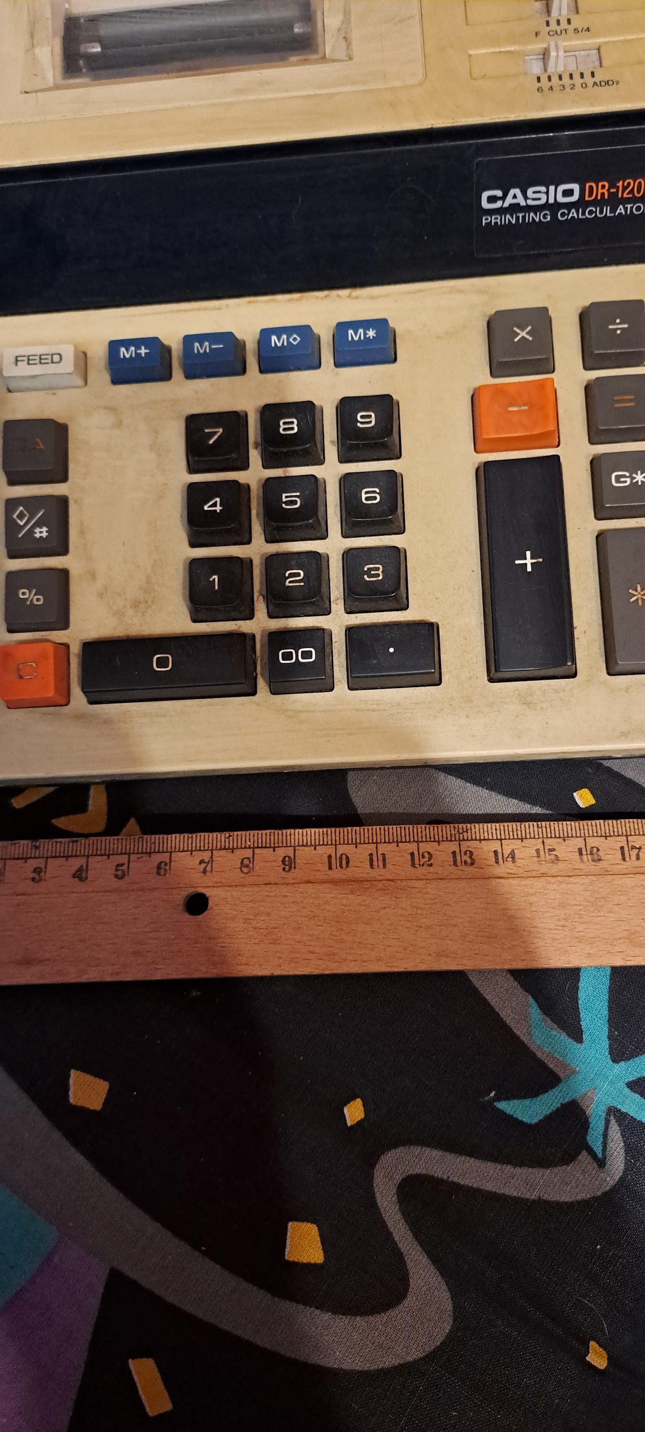 Vintage printing desk Calculator, Casio [INS10339]