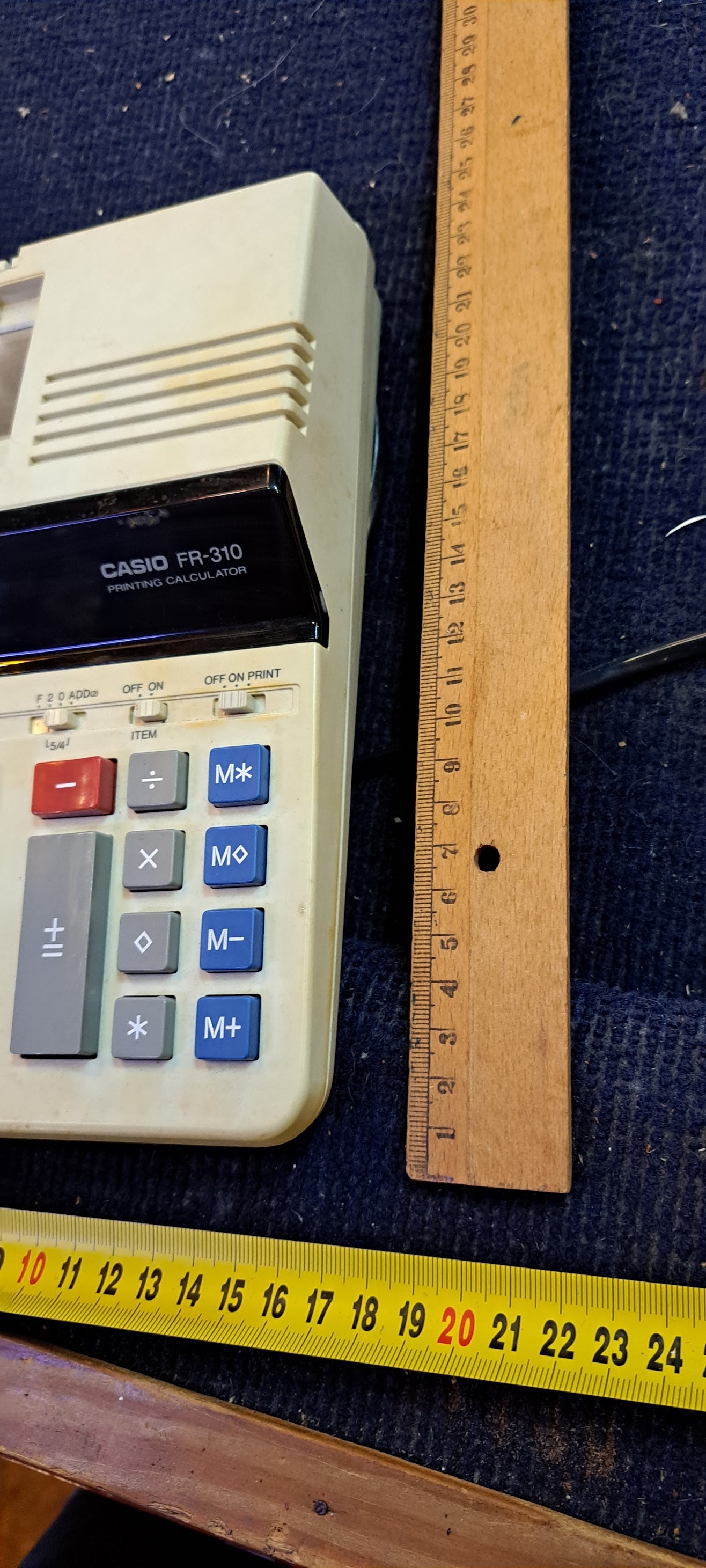 Vintage Printing calculator Casio FR-310 [INS10383]