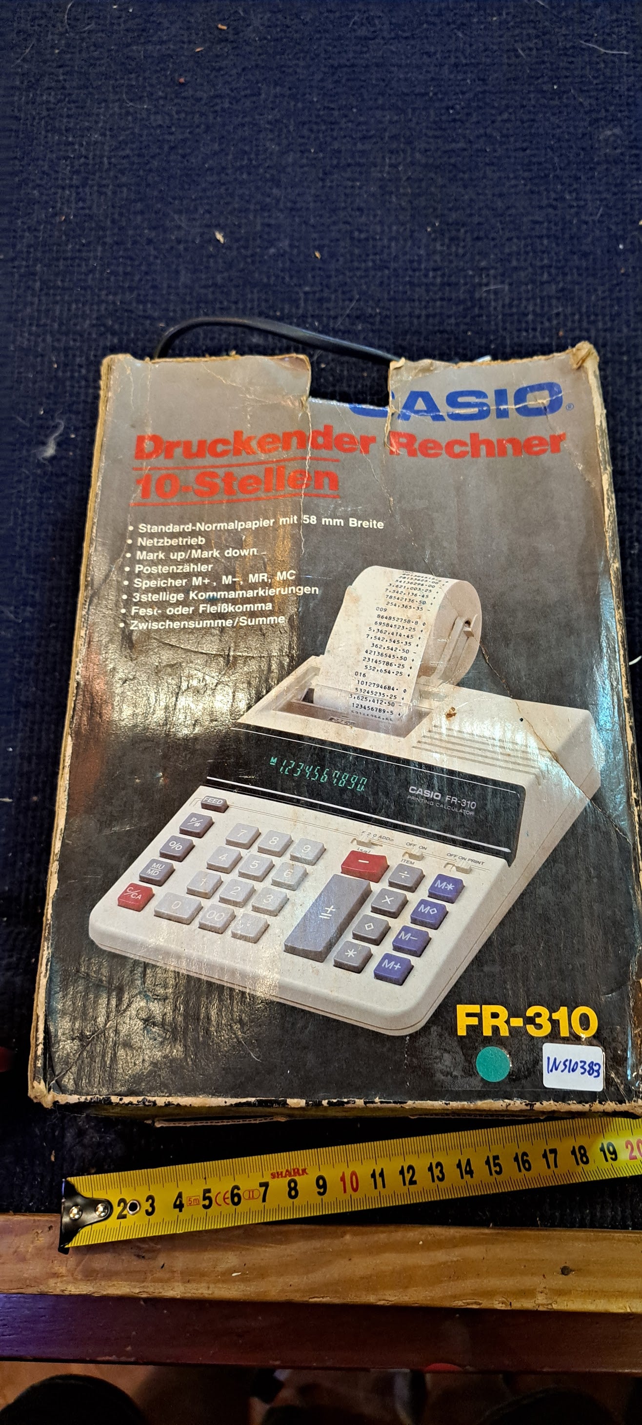 Vintage Printing calculator Casio FR-310 [INS10383]