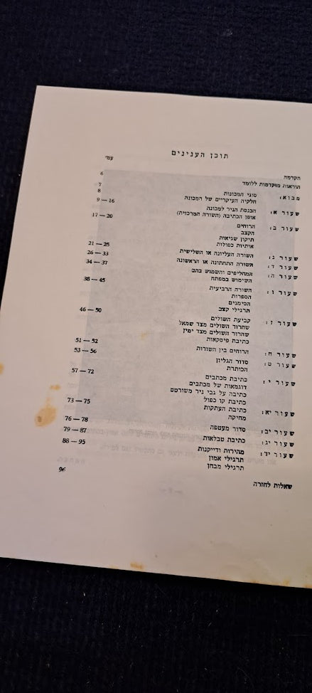 Learn to typewrite Hebrew booklet [BOK10251]