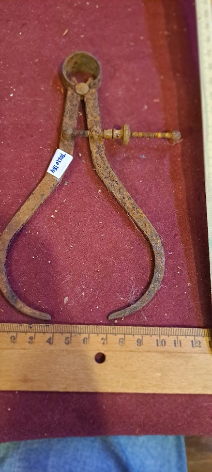 Antique metal starrett spring calipers [TOL10184]