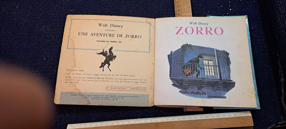 Walt Disney Zoro Vanilla Record and booklet [ENT10203]