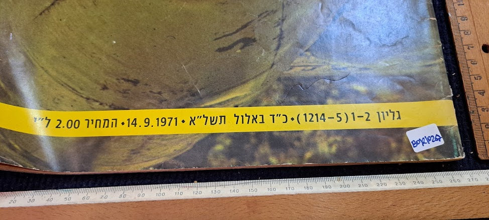 Israel IDF BAMACHANE 1971 new year newspaper [BOK10267]