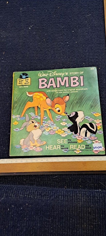 Walt Disney Bambi Vanilla Record and booklet [ENT10209]