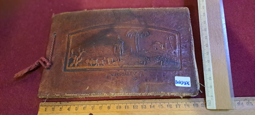 Photos old Album with Jerusalem Leather Plating [BOK10276]