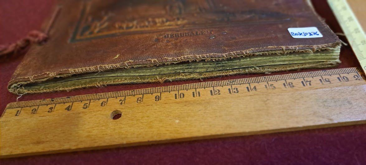 Photos old Album with Jerusalem Leather Plating [BOK10276]