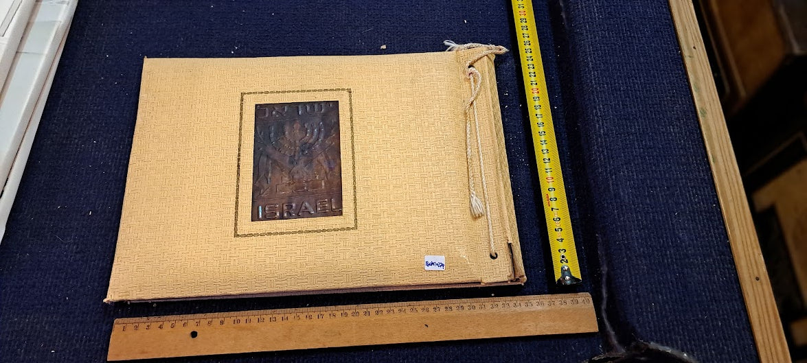 Photos old Album with Israel Copper Plating [BOK10279]
