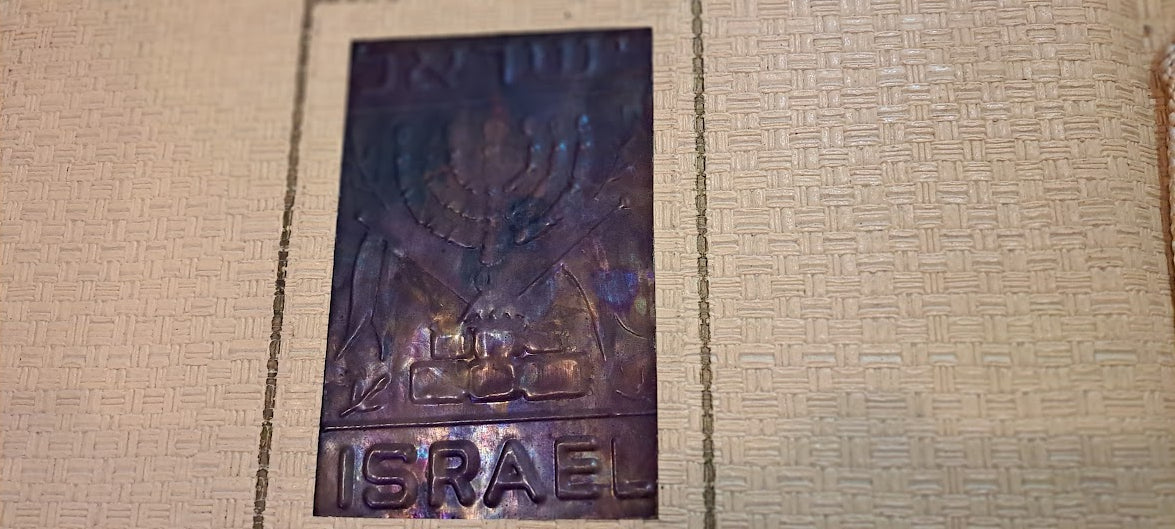 Photos old Album with Israel Copper Plating [BOK10279]