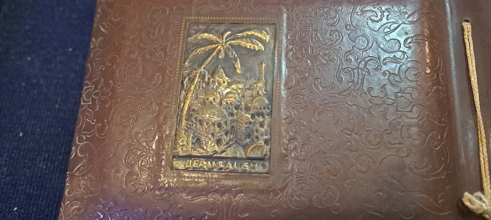 Photos old Album with Israel Copper Plating [BOK10281]