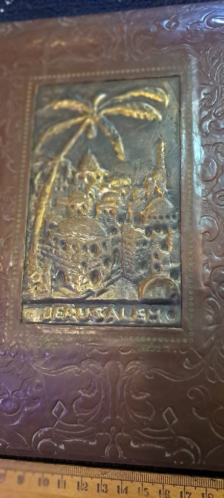Photos old Album with Israel Copper Plating [BOK10281]