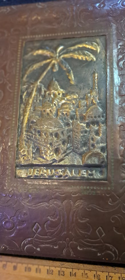 Photos old Album with Israel Copper Plating [BOK10281]