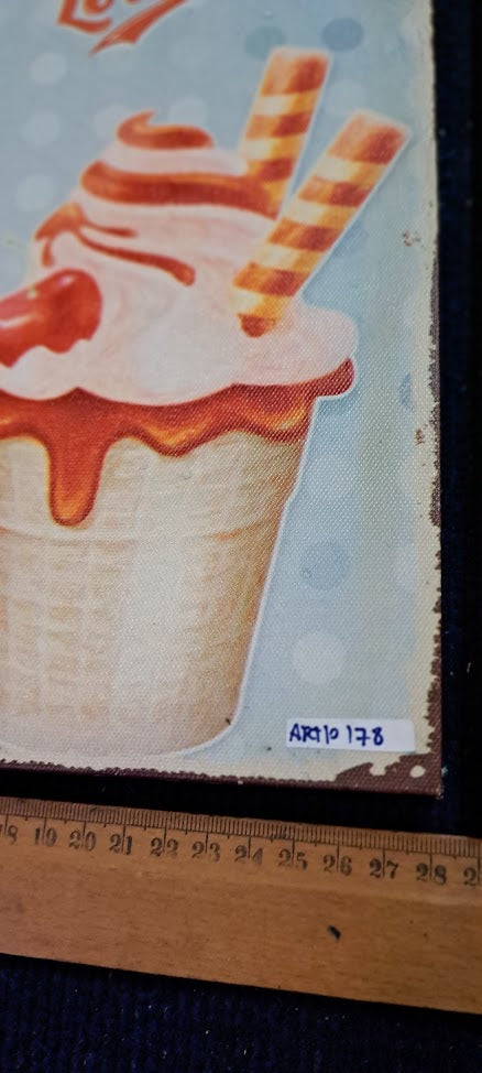 Canvas retro advertisement printing  [ART10178]