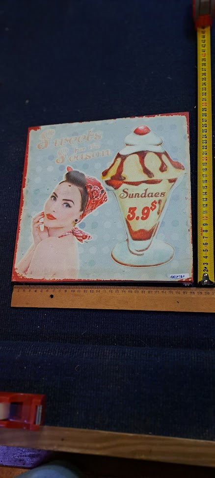 Canvas retro advertisement printing [ART10180]