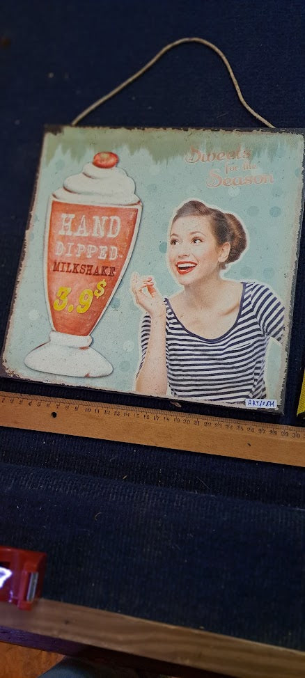 Canvas retro advertisement printing  [ART10171]