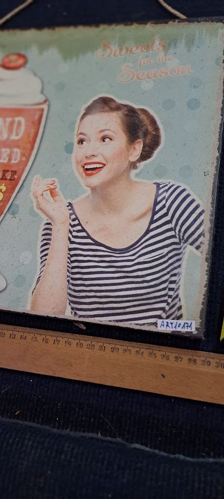 Canvas retro advertisement printing  [ART10171]
