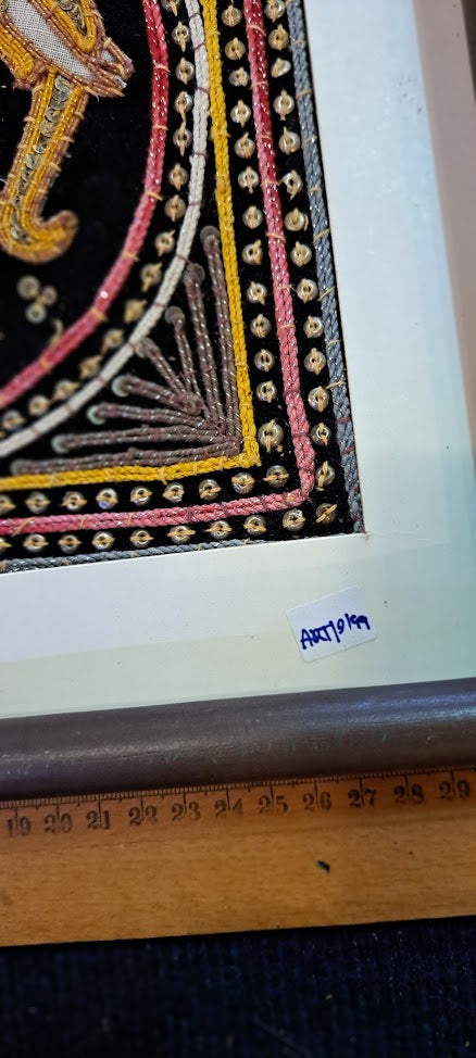 Handmade Indian Elephant Embroidery [ART10199]