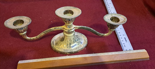 Candlesticks x3 Silver plating [JUD10156]