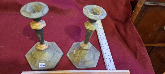 Candlesticks x2 Silver plating [JUD10166]