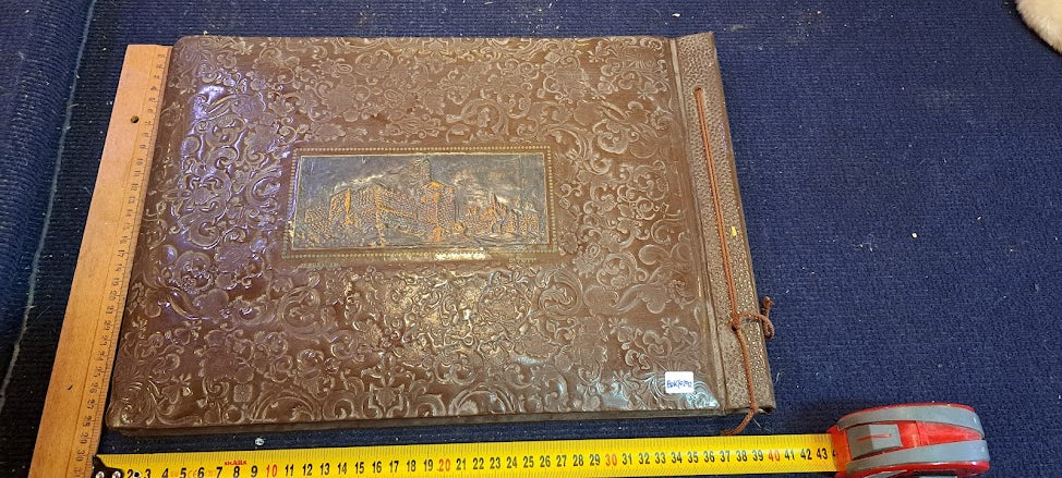 Old photos Album with Jerusalem Copper Plating [BOK10292]