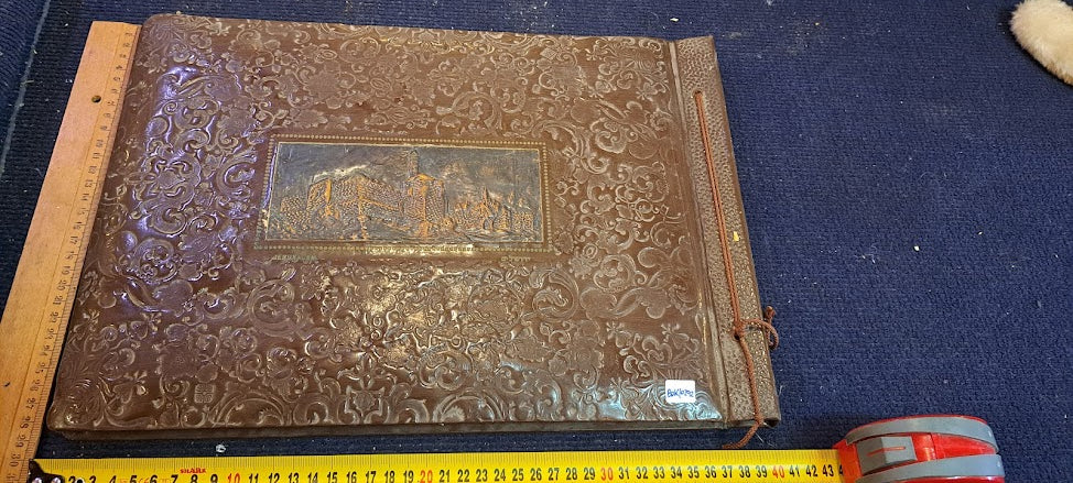 Old photos Album with Jerusalem Copper Plating [BOK10292]
