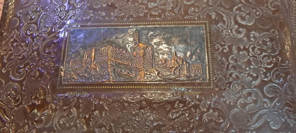 Old photos Album with Jerusalem Copper Plating [BOK10292]