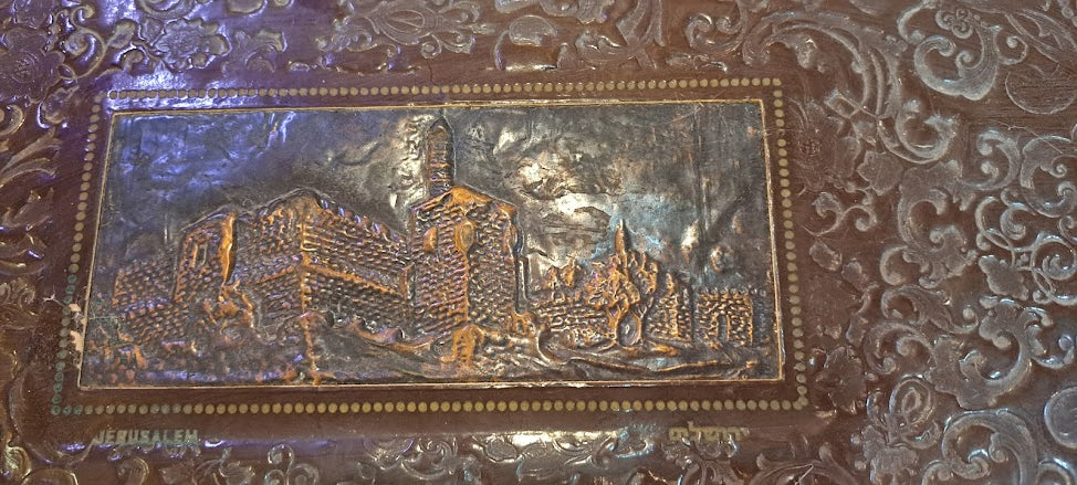 Old photos Album with Jerusalem Copper Plating [BOK10292]