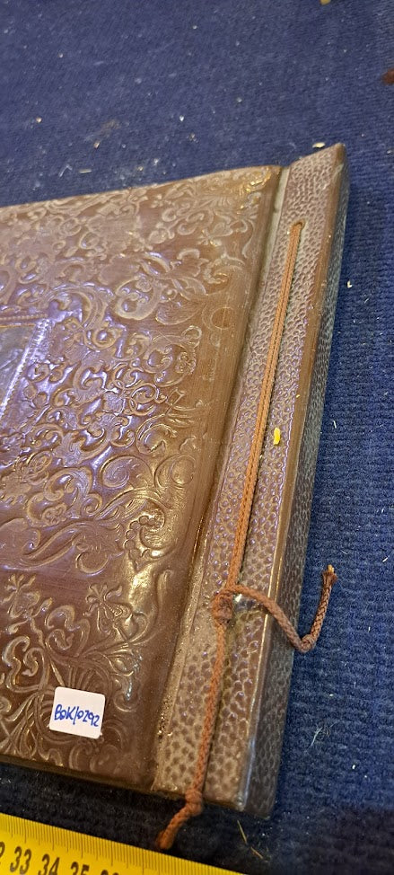 Old photos Album with Jerusalem Copper Plating [BOK10292]