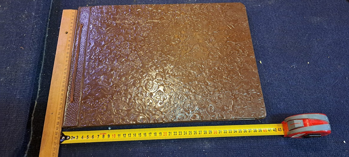 Old photos Album with Jerusalem Copper Plating [BOK10292]