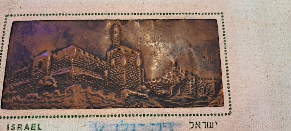 Old photos Album with Jerusalem Copper Plating [BOK10303]