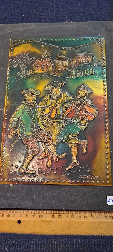 Vintage enamel signed artwork [ART10207]