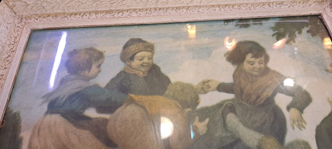 Vintage old painting and frame [ART10206]
