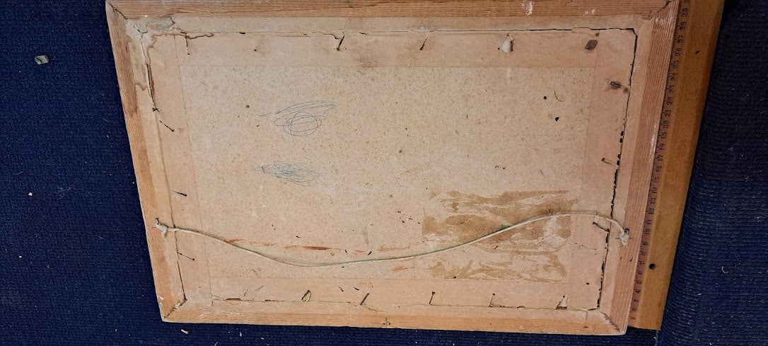 Vintage old painting and frame [ART10206]