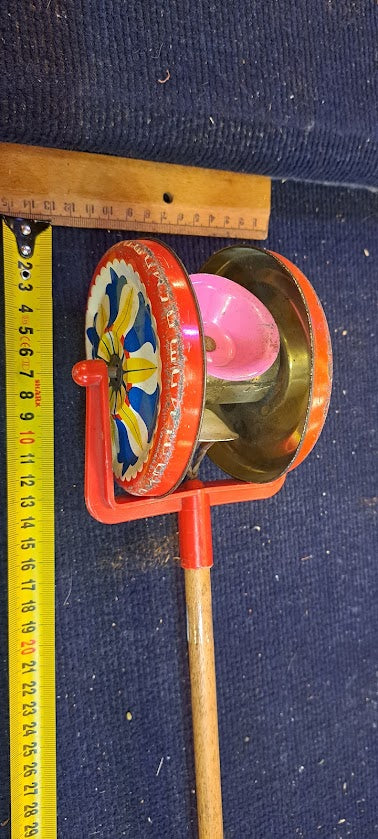 Roll push wood vintage stick toy  - Rare [GAM10232]