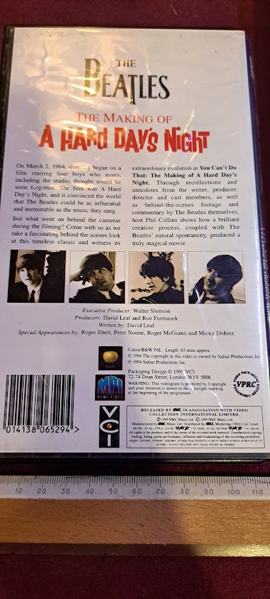 Beaties - a hard day's night VHS [ENT10242]
