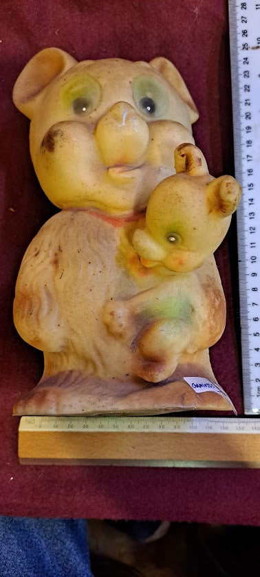 Antique rubber Teddy bear toy [GAM10235]
