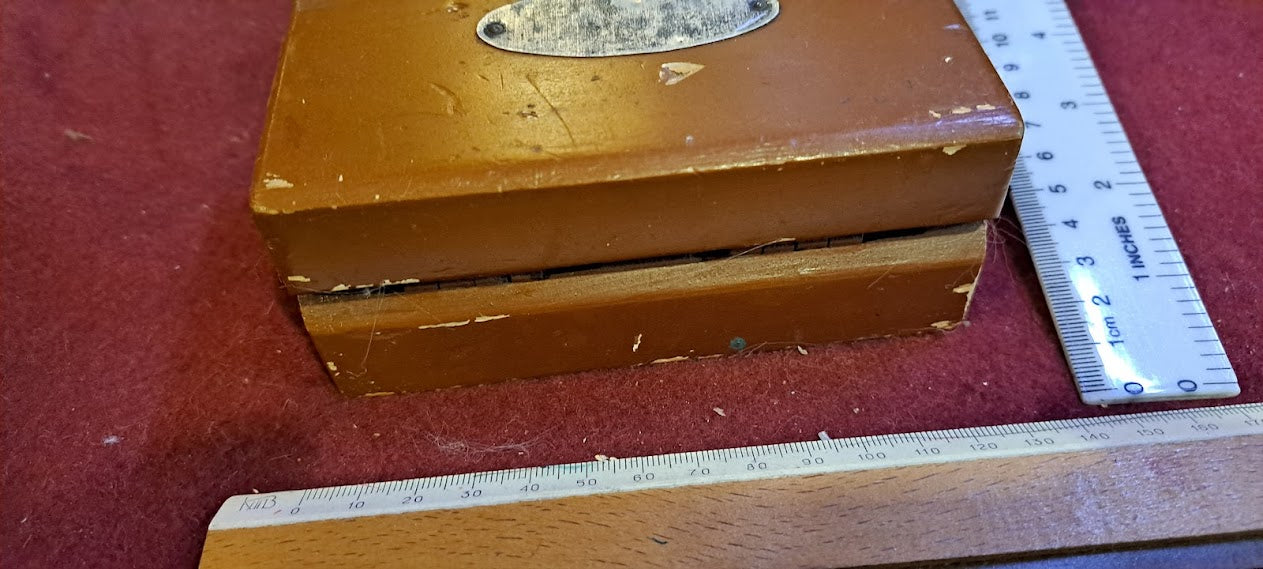 Vintage weight set & wood boxes [TOL10188]