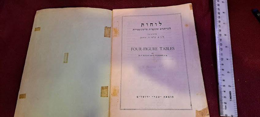 Old Logaritmics table booklet [BOK10234]